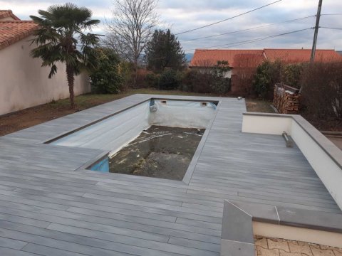 Installation terrasse en composite à Mezel